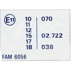 Image for 'E' LABEL (SILVER) FED 75-70N