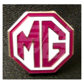 Image for PIN BADGE MG OCTAGON RED/WHITE