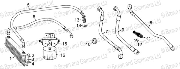 Oil coolers & pipes 1800cc & V8 Oil coolers & pipes 1800cc & V8