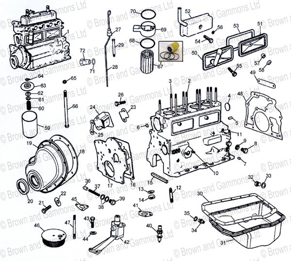 Engine 3 main bearing 1800cc 18G & 18GA engine Engine 3 main bearing 1800cc 18G & 18GA engine