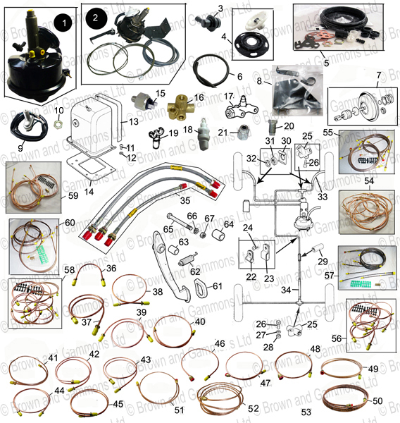 Servos. Pedals & brake pipes Servos. Pedals & brake pipes
