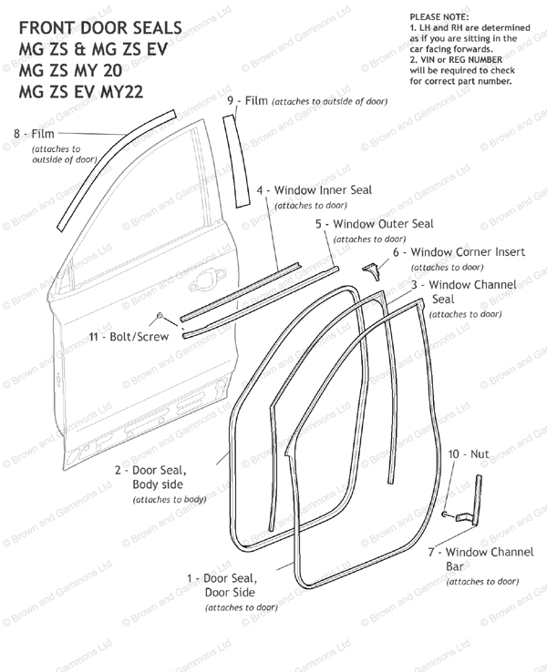 Front Door Seals