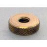 Brass gauge nut knurled