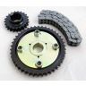 XPAG/XPEG Camshaft adjustable sprocket and chain set