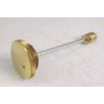 CAP & DAMPER ROUND BRASS HEAD - VENTED