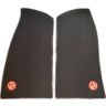Footwell mats (2) Black with logo MGB MKI