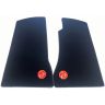 Footwell Mats (2) Black with logo MGB 68 onwards