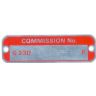 COMMISSION NO PLATE G23D-P