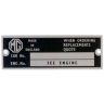 M.G. CHASSIS PLATE