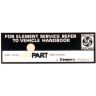 UNIPART AIR FILTER LABEL