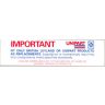 REPLACEMENT PARTS LABEL