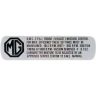 EXHAUST EMISSION MGC 1969
