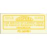 COOPERS REAR A/CLNR LABEL