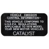 CATALYST LABEL 1978 USA