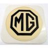 TAX DISC HOLDER 'MG' BROWN/WHITE