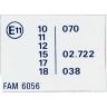 'E' LABEL (SILVER) FED 75-70N