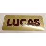 LUCAS BATTERY DECAL