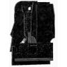 CARPET SET BLACK - LEATHER GAITER TC