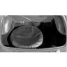 MGB Boot carpet kit black (12 Part) with spare wheel cover