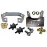 MGB 62-74  Rear box fitting kit (Twin outlet rear box)