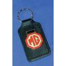 BLACK KEY FOB WITH MG RED/CREAM