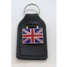 BLACK KEY FOB WITH UNION JACK