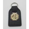 Key Fob Black with MG in Brown/Cream