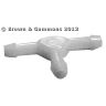 Screen wash T piece  3/16 inch bore