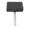 BLACK VINYL HEADREST EARED - PERFORATED CENTRE