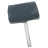 NAVY VINYL EARED HEADREST -  PERFERATED CENTRE