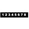 STICK ON NUMBERS WHITE 1-9