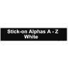 STICK ON ALPHAS WHITE A-Z