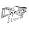 LATE TA & TB ASSEMBLED ASH FRAME SKELETON