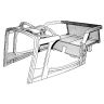 TC ASSEMBLED ASH FRAME SKELETON