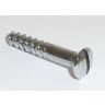 Chrome wood screw 1 1/4 Slot drive