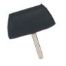 BLACK LEATHER PLAIN  HEADREST