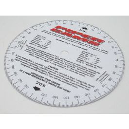 Plastic timing disc 160mm - Brown and Gammons