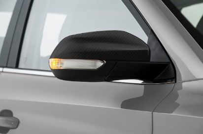 Carbon fibre style mirror cap ZS RH