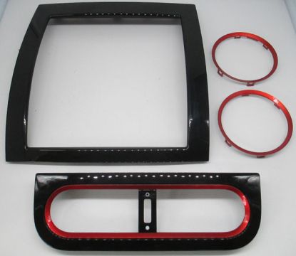MG3 Interior Styling - Piano Black & red Centre + side vent