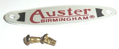 AUSTER BADGE WITH RIVETS -TTYPE MGA