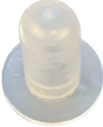 Clear plastic plug 