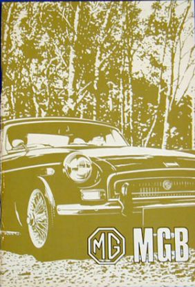 MGB HANDBOOK 1971 USA