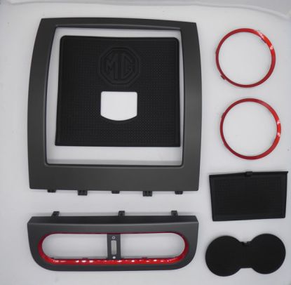 MG3 Metallic grey & Red Interior Styling Kit