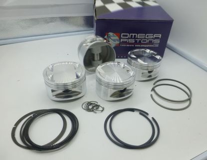 K 1.8 Omega forged pistons (set of 4) with rings