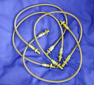 Lotus Elise brake pipe set (4 pipes) stainless steel