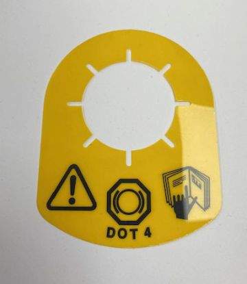 DOT 4 Brake Fluid Label MG RV8
