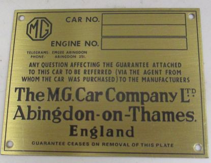 Chassis  Plate MG