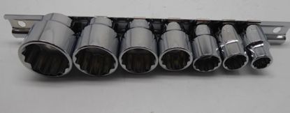 7 Piece Whitworth 3/8 inch Socket Set