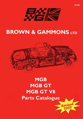 MGB CATALOGUE BROWN & GAMMONS **UK delivery**