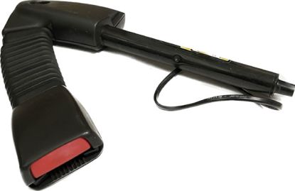 Seat belt short end LH Ash grey 